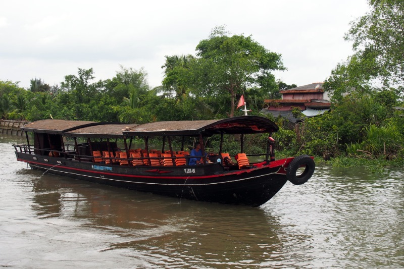 Boat trip on Mekong River