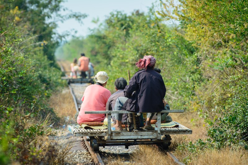 Bamboo Train in Battambang
