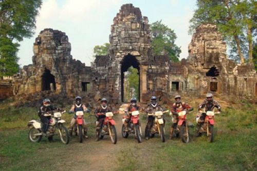 Motorbiking in Cambodia
